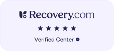 Recovery.com logo with a five-star rating and a 'Verified Center' badge.