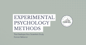 Cover slide reading 'EXPERIMENTAL PSYCHOLOGY METHODS' with subtitle 'That Reshape How Scientists Study Human Behavior' and a Dallas Mental Health logo on a pale green background.