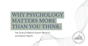 Title slide reading 'Why Psychology Matters More Than You Think' with subtitle about human behavior and mental health; Dallas Mental Health logo bottom-right.